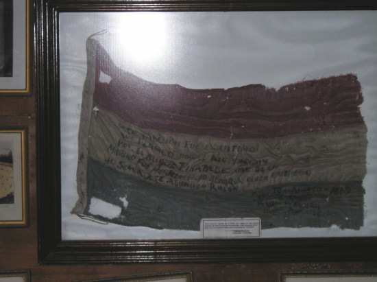 Historic flag from ARP Piraveve